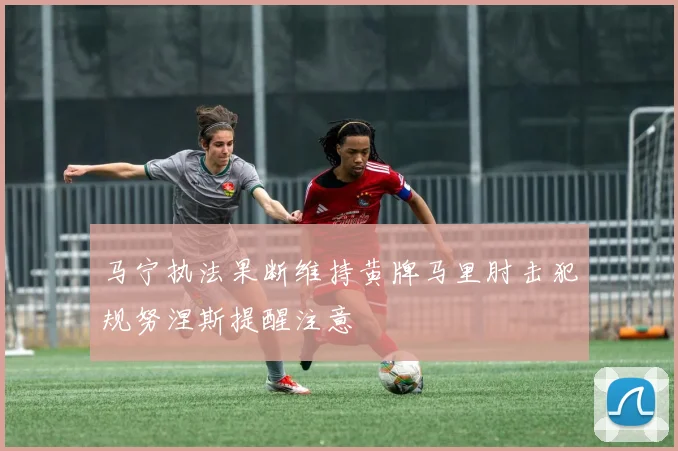 马宁执法果断维持黄牌马里肘击犯规努涅斯提醒注意